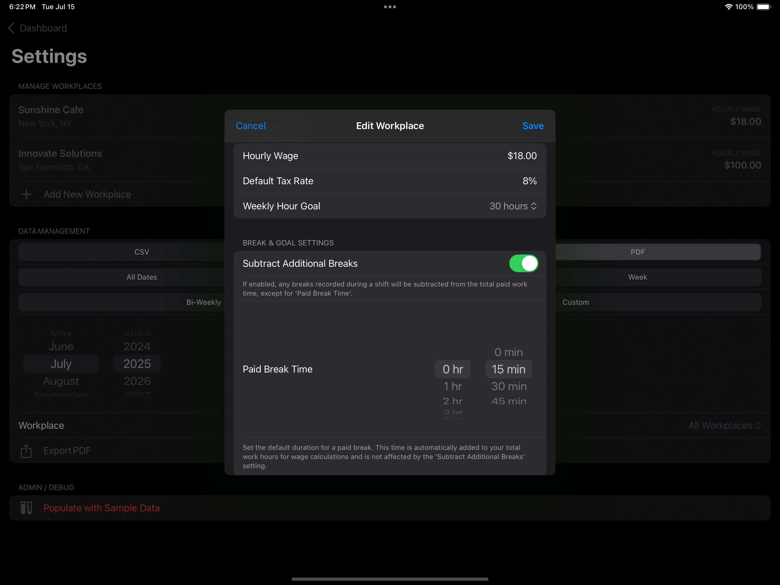 Clock Out — Time & Earnings Tracker screenshot 4