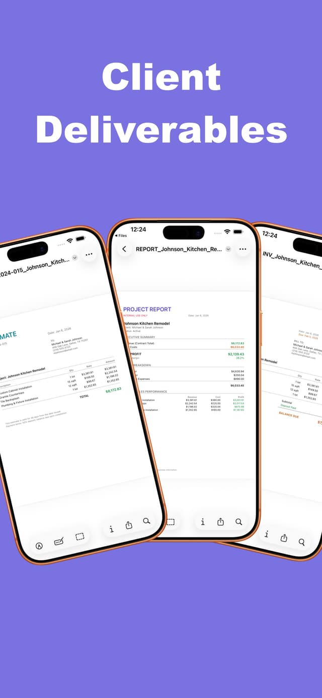 ClockOut — Projects & Time feature